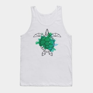 Geometric turtle Tank Top